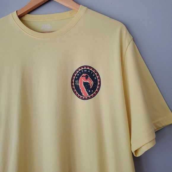 Izod Saltwater Collection Set of 2 Short Sleeve Soft Wash Tee Shirts Mens XL - Picture 8 of 12